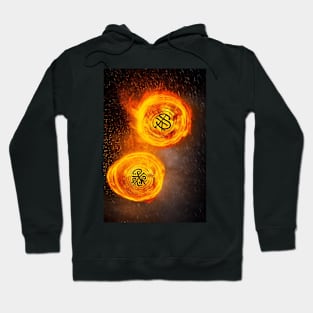 Runes Apart Fire Vortex Hoodie